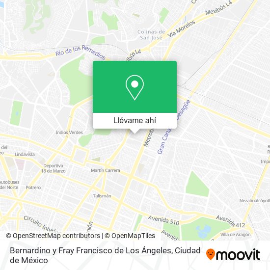 Mapa de Bernardino y Fray Francisco de Los Ángeles