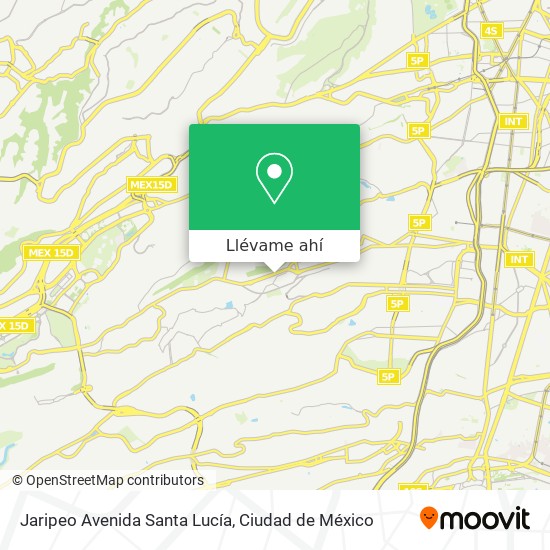 Mapa de Jaripeo Avenida Santa Lucía