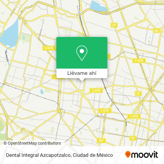 Mapa de Dental Integral Azcapotzalco