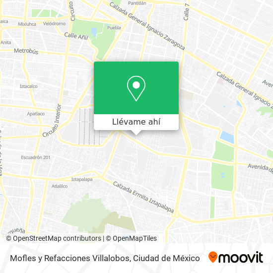 Mapa de Mofles y Refacciones Villalobos