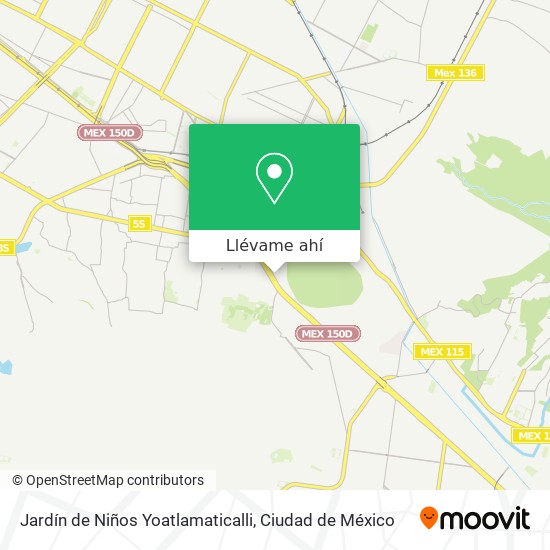 Mapa de Jardín de Niños Yoatlamaticalli