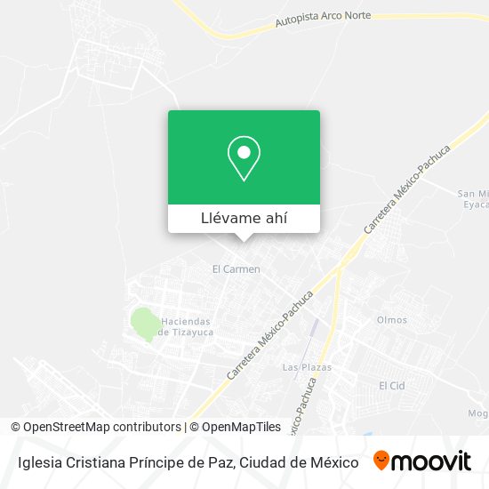 Mapa de Iglesia Cristiana Príncipe de Paz