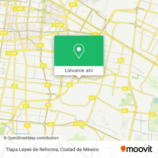 Mapa de Tlapa Leyes de Reforma