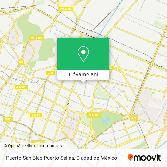 Mapa de Puerto San Blas Puerto Salina
