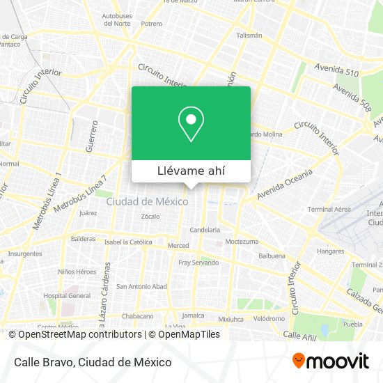 Mapa de Calle Bravo
