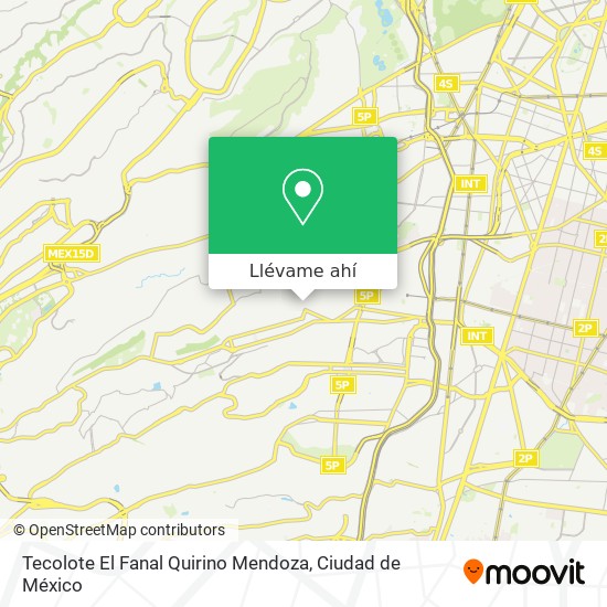 Mapa de Tecolote El Fanal Quirino Mendoza