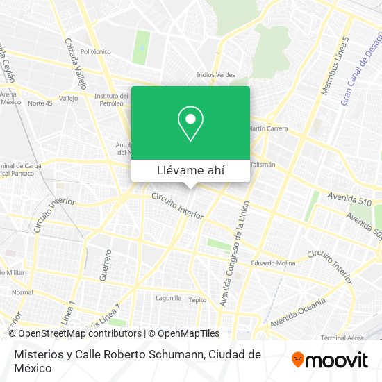 Mapa de Misterios y Calle Roberto Schumann