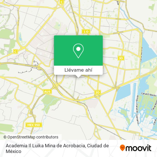 Mapa de Academia Il Luika Mina de Acrobacia