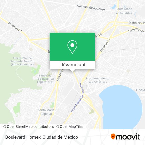 Mapa de Boulevard Homex
