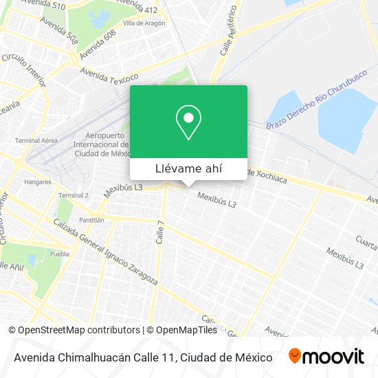 Mapa de Avenida Chimalhuacán Calle 11