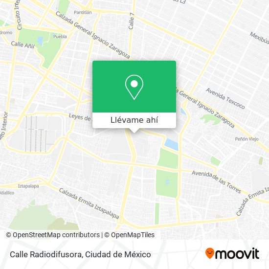 Mapa de Calle Radiodifusora