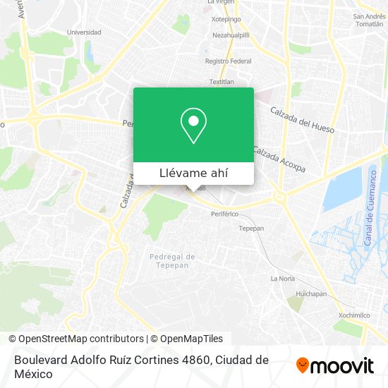 Mapa de Boulevard Adolfo Ruíz Cortines 4860