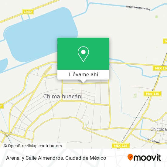 Mapa de Arenal y Calle Almendros