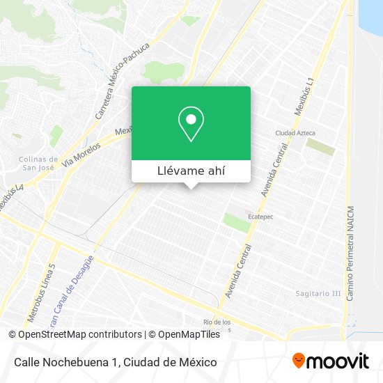 Cómo llegar a Calle Nochebuena 1 en Ecatepec De Morelos en Autobús o Metro?