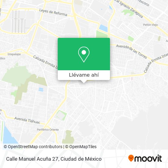 Mapa de Calle Manuel Acuña 27