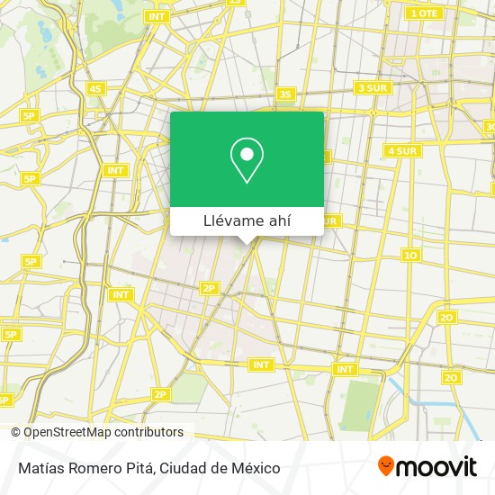 Mapa de Matías Romero Pitá