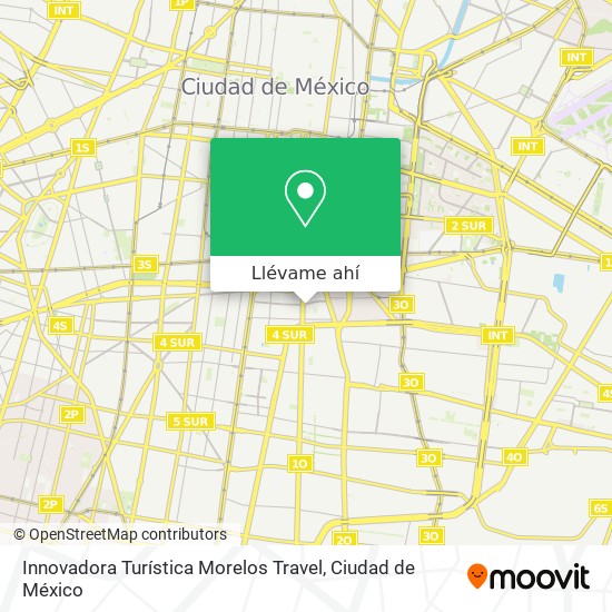Mapa de Innovadora Turística Morelos Travel
