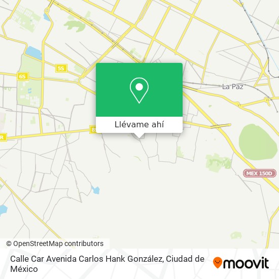 Mapa de Calle Car Avenida Carlos Hank González