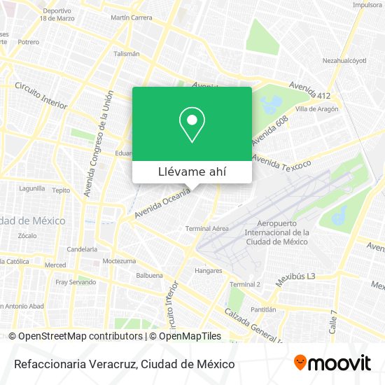 Mapa de Refaccionaria Veracruz