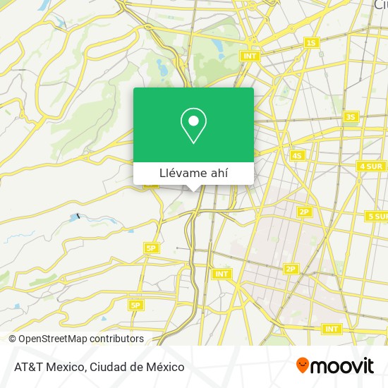 Mapa de AT&T Mexico