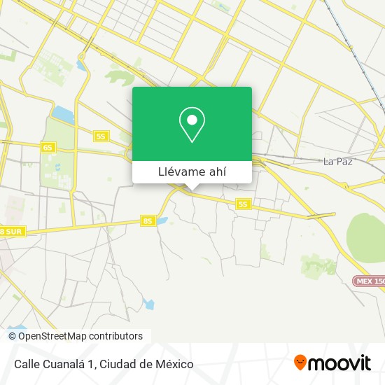 Mapa de Calle Cuanalá 1