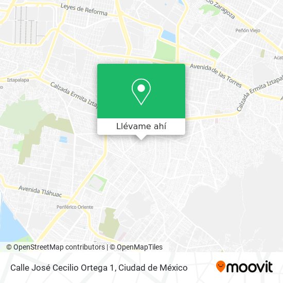 Mapa de Calle José Cecilio Ortega 1