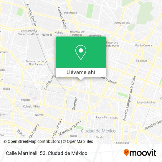 Mapa de Calle Martinelli 53