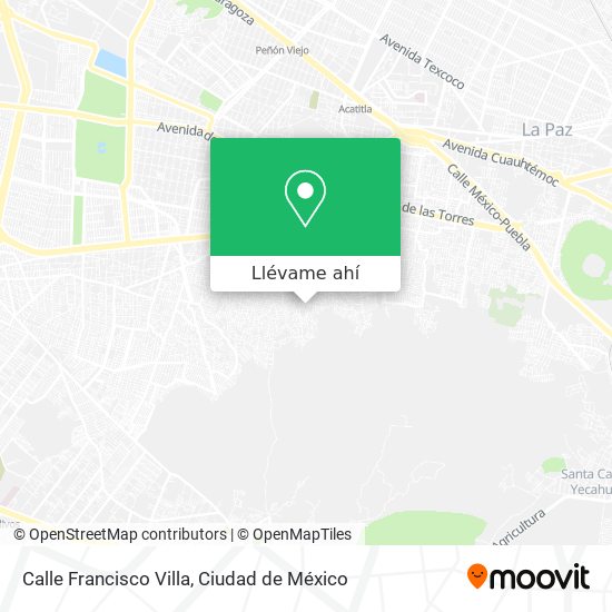 Mapa de Calle Francisco Villa