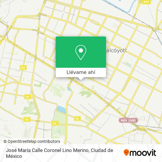 Mapa de José María Calle Coronel Lino Merino