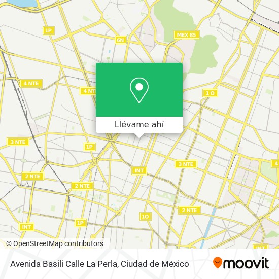 Mapa de Avenida Basili Calle La Perla