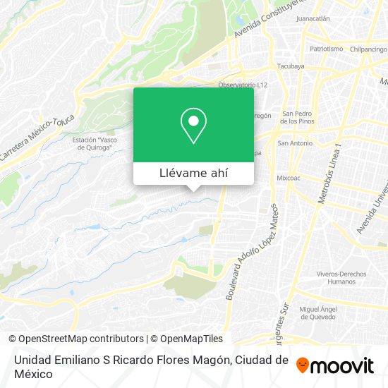 Mapa de Unidad Emiliano S Ricardo Flores Magón