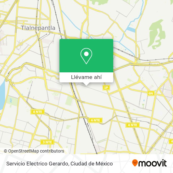 Mapa de Servicio Electrico Gerardo