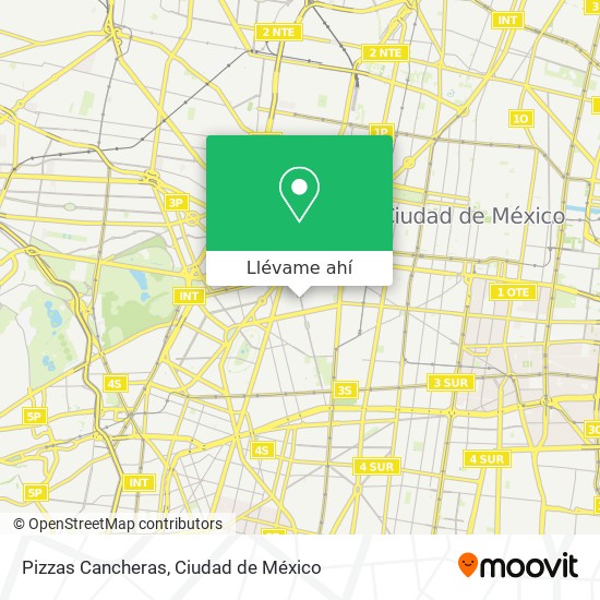 Mapa de Pizzas Cancheras