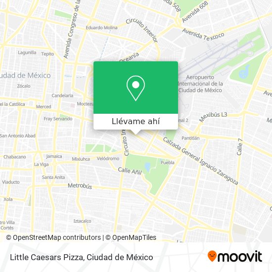 Cómo llegar a Little Caesars Pizza en Cuauhtémoc en Autobús o Metro?