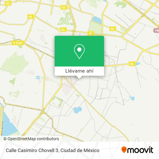 Mapa de Calle Casimiro Chovell 3