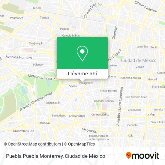 Mapa de Puebla Puebla Monterrey
