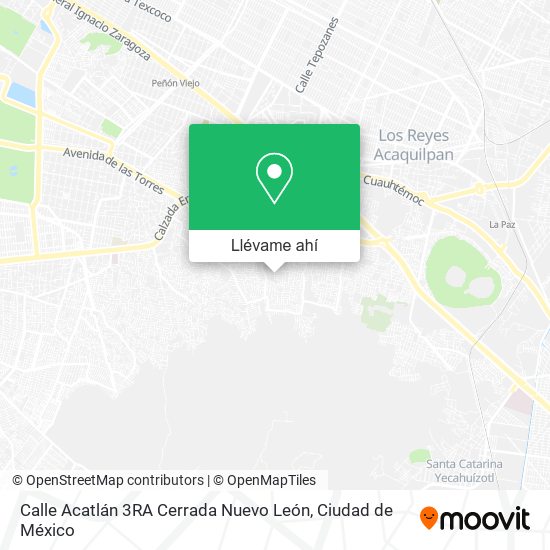 Mapa de Calle Acatlán 3RA Cerrada Nuevo León