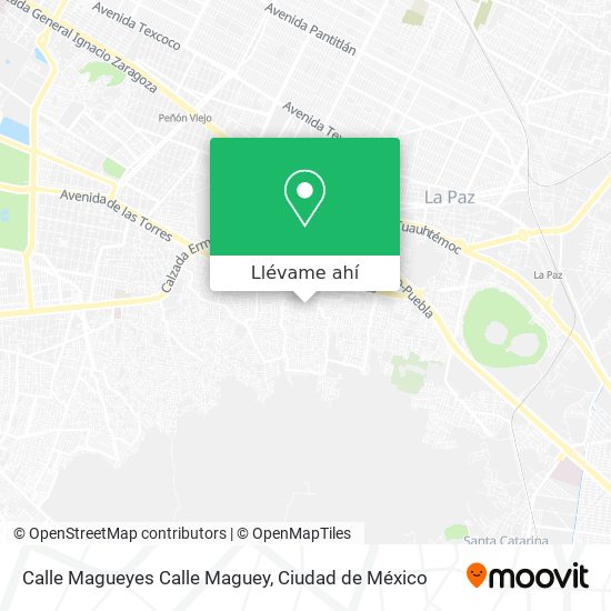 Mapa de Calle Magueyes Calle Maguey