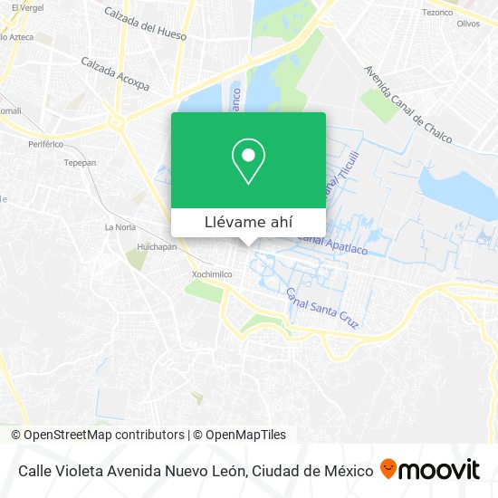 Mapa de Calle Violeta Avenida Nuevo León