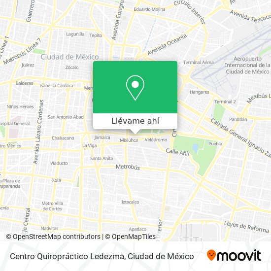 Mapa de Centro Quiropráctico Ledezma