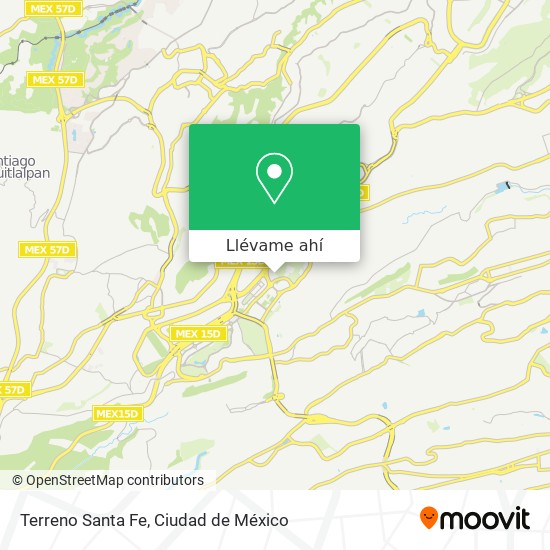 Mapa de Terreno Santa Fe