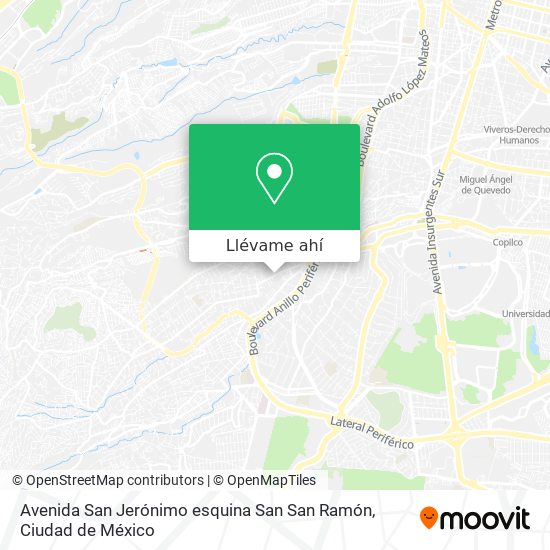 Mapa de Avenida San Jerónimo esquina San San Ramón