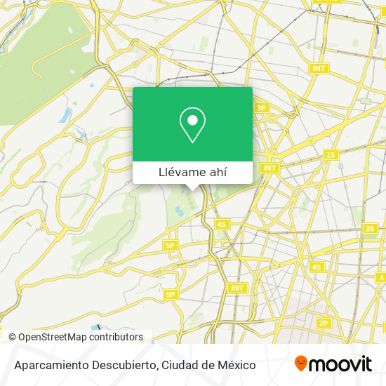 Mapa de Aparcamiento Descubierto