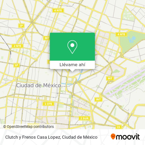Mapa de Clutch y Frenos Casa Lopez