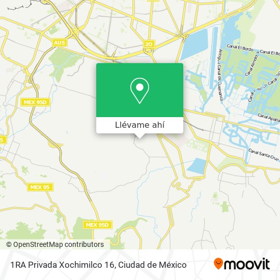 Mapa de 1RA Privada Xochimilco 16