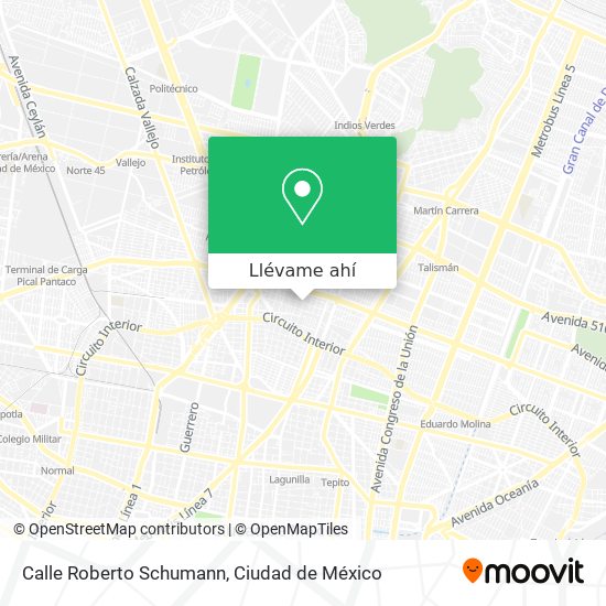 Mapa de Calle Roberto Schumann