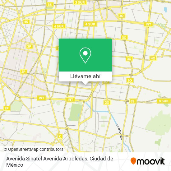 Mapa de Avenida Sinatel Avenida Arboledas