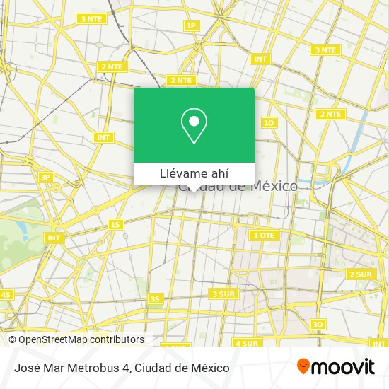 Mapa de José Mar Metrobus 4