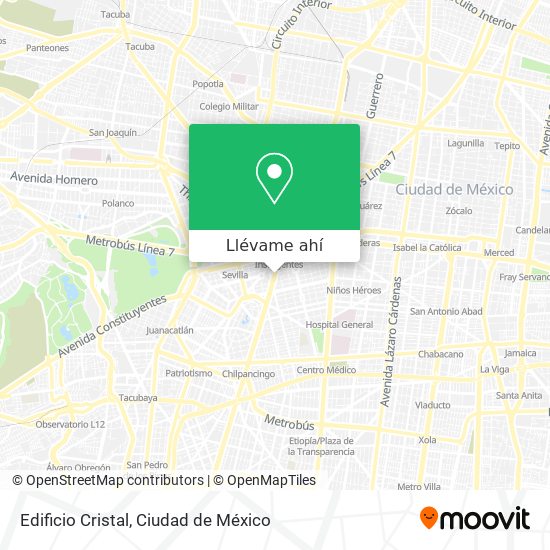 Mapa de Edificio Cristal