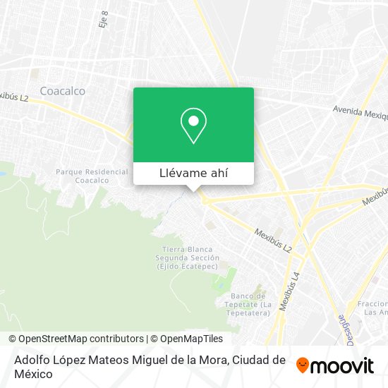 Mapa de Adolfo López Mateos Miguel de la Mora